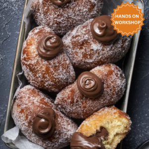 Bomboloni (Eggless) <br><p class="date">Date: 21st February 2026, Saturday<br>Time: 02.00pm to 05.00pm</p>