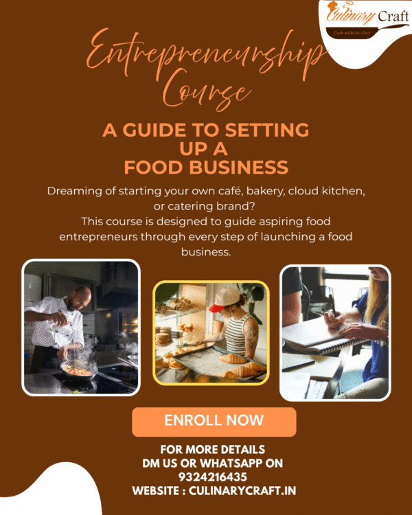 7 Day Course in Entrepreneurship: Launch & Run Your Own F&B Business<br><p class="date">Date: 17th November to 25th November 2025, Weekdays Only<br>Time: 10.00am to 01.00pm</p>